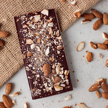 Tablette chocolat noir amandes - 70g